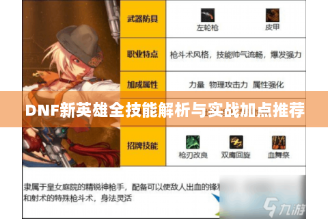 DNF新英雄全技能解析与实战加点推荐
