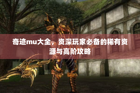 奇迹mu大全，资深玩家必备的稀有资源与高阶攻略