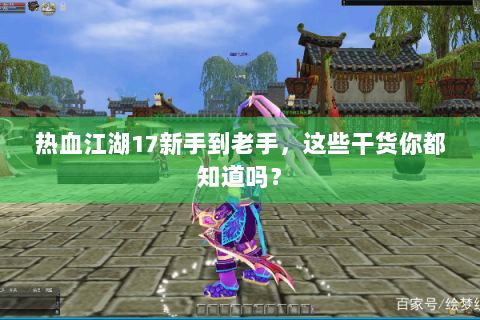 热血江湖17新手到老手，这些干货你都知道吗？