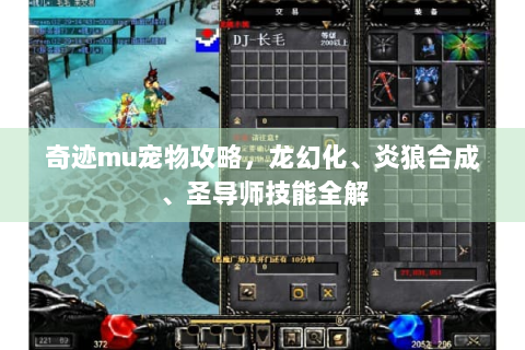 奇迹mu宠物攻略，龙幻化、炎狼合成、圣导师技能全解