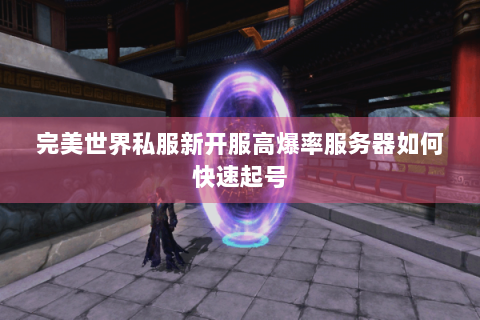 完美世界私服新开服高爆率服务器如何快速起号