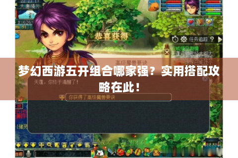 梦幻西游五开组合哪家强？实用搭配攻略在此！