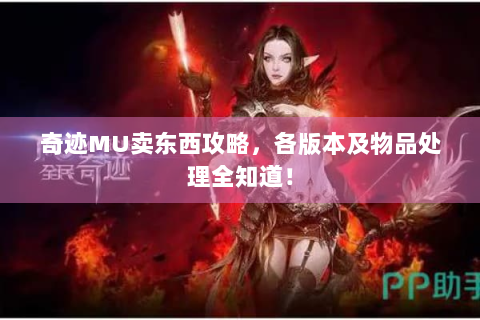 奇迹MU卖东西攻略，各版本及物品处理全知道！