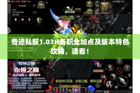 奇迹私服1.03H各职业加点及版本特色攻略，速看！