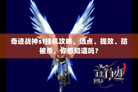 奇迹战神sf挂机攻略，选点、提效、防被杀，你都知道吗？