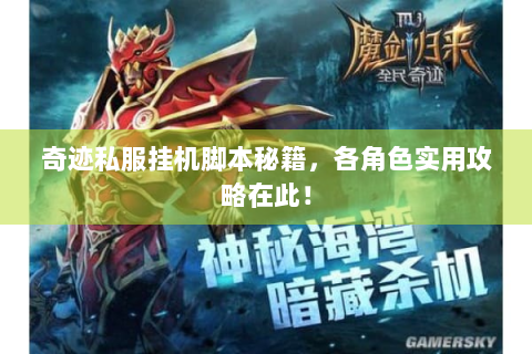 奇迹私服挂机脚本秘籍，各角色实用攻略在此！