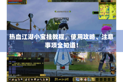 热血江湖小宝挂教程，使用攻略、注意事项全知道！
