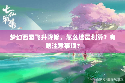 梦幻西游飞升降修，怎么选最划算？有啥注意事项？