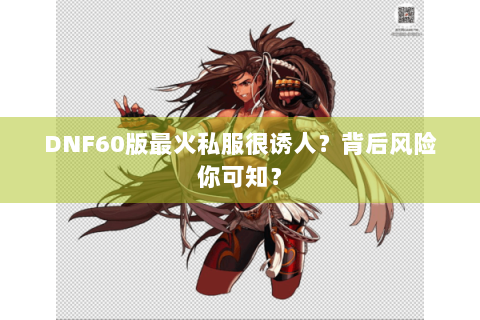 DNF60版最火私服很诱人？背后风险你可知？