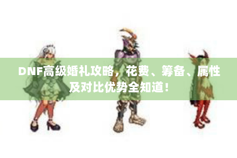 DNF高级婚礼攻略，花费、筹备、属性及对比优势全知道！