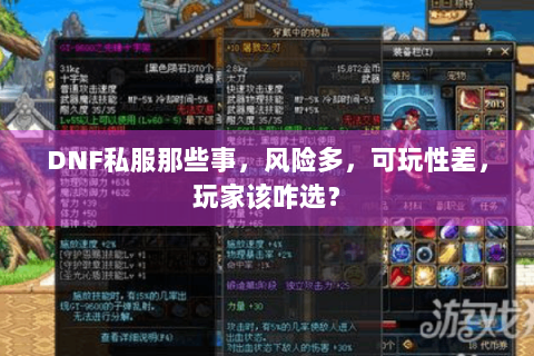 DNF私服那些事，风险多，可玩性差，玩家该咋选？