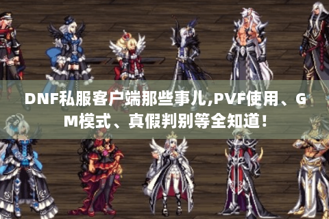 DNF私服客户端那些事儿,PVF使用、GM模式、真假判别等全知道！