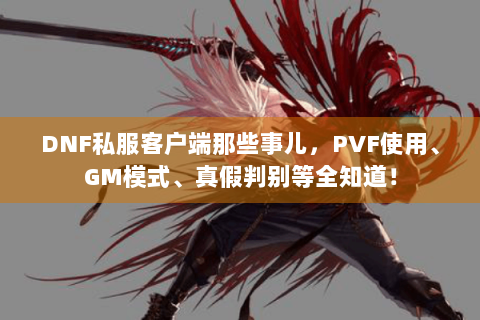 DNF私服客户端那些事儿，PVF使用、GM模式、真假判别等全知道！