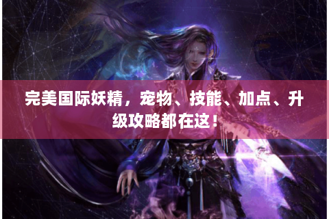 完美国际妖精，宠物、技能、加点、升级攻略都在这！