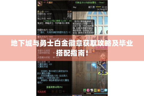 地下城与勇士白金徽章获取攻略及毕业搭配指南！
