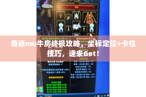 奇迹mu牛房终极攻略，坐标定位+卡位技巧，速来Get！