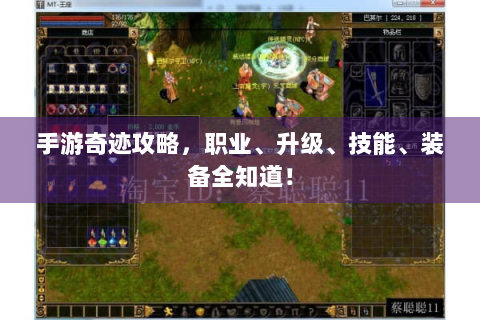 手游奇迹攻略，职业、升级、技能、装备全知道！