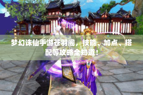梦幻诛仙手游苍羽阁，技能、加点、搭配等攻略全知道！