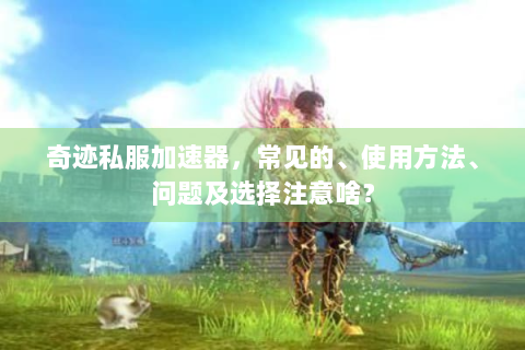 奇迹私服加速器，常见的、使用方法、问题及选择注意啥？