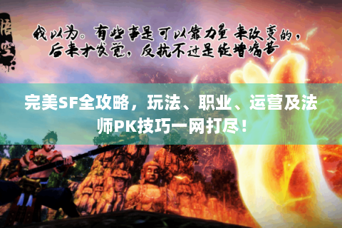 完美SF全攻略，玩法、职业、运营及法师PK技巧一网打尽！