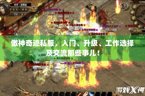傲神奇迹私服，入门、升级、工作选择及交流那些事儿！