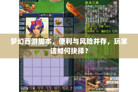 梦幻西游脚本，便利与风险并存，玩家该如何抉择？