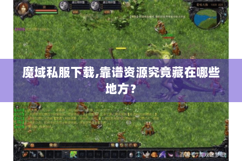 魔域私服下载,靠谱资源究竟藏在哪些地方？