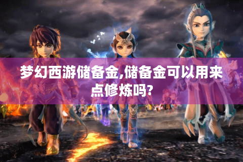 梦幻西游储备金,储备金可以用来点修炼吗?