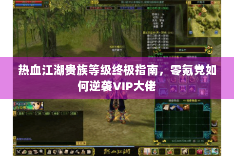 热血江湖贵族等级终极指南，零氪党如何逆袭VIP大佬