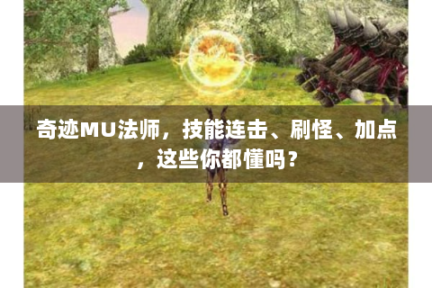 奇迹MU法师，技能连击、刷怪、加点，这些你都懂吗？