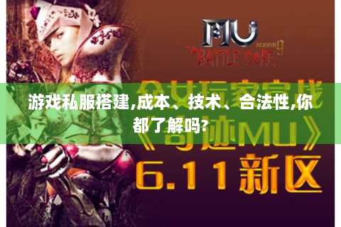 游戏私服搭建,成本、技术、合法性,你都了解吗?