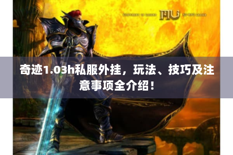 奇迹1.03h私服外挂，玩法、技巧及注意事项全介绍！