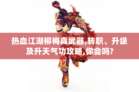 热血江湖柳梅真武器,转职、升级及升天气功攻略,你会吗?
