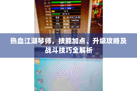 热血江湖琴师，技能加点、升级攻略及战斗技巧全解析
