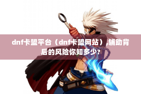 dnf卡盟平台（dnf卡盟网站）,辅助背后的风险你知多少?