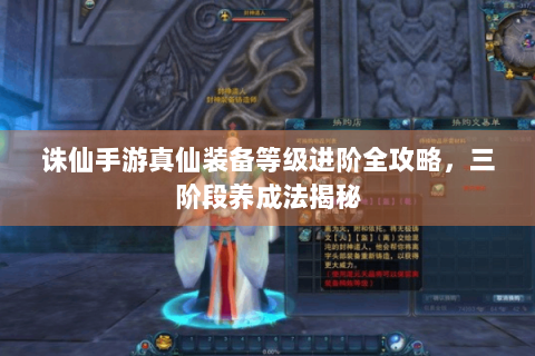 诛仙手游真仙装备等级进阶全攻略，三阶段养成法揭秘