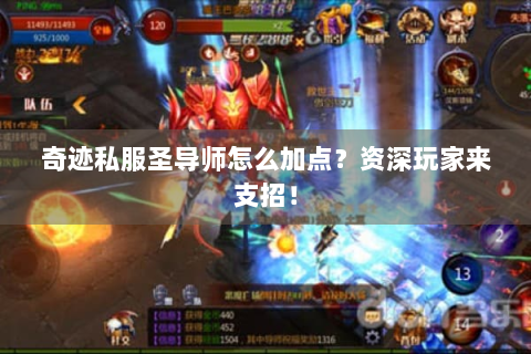 奇迹私服圣导师怎么加点？资深玩家来支招！