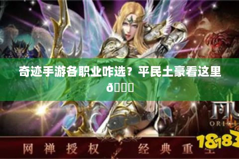 奇迹手游各职业咋选？平民土豪看这里😜