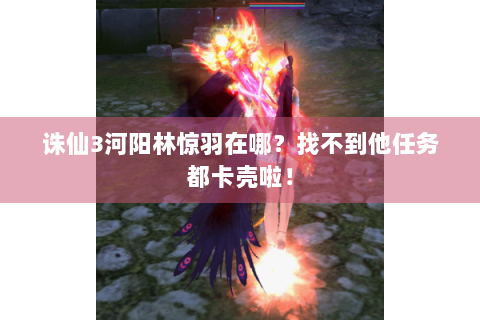 诛仙3河阳林惊羽在哪？找不到他任务都卡壳啦！