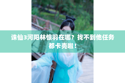 诛仙3河阳林惊羽在哪？找不到他任务都卡壳啦！
