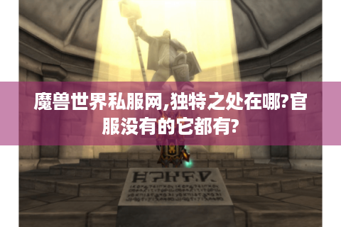 魔兽世界私服网,独特之处在哪?官服没有的它都有?