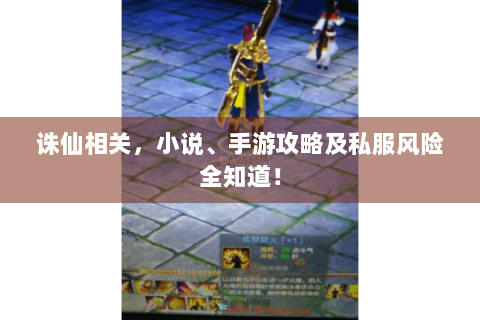 诛仙相关，小说、手游攻略及私服风险全知道！