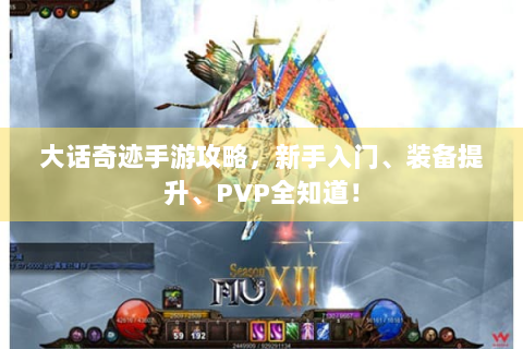 大话奇迹手游攻略，新手入门、装备提升、PVP全知道！