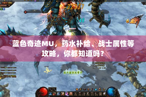 蓝色奇迹MU，药水补给、战士属性等攻略，你都知道吗？