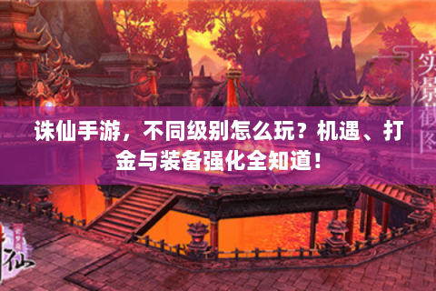 诛仙手游，不同级别怎么玩？机遇、打金与装备强化全知道！
