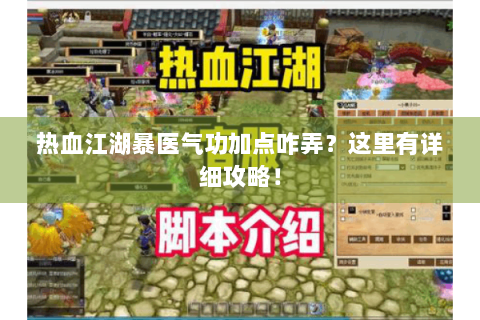 热血江湖暴医气功加点咋弄？这里有详细攻略！