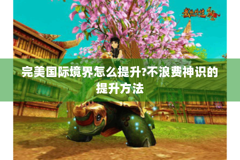 完美国际境界怎么提升?不浪费神识的提升方法