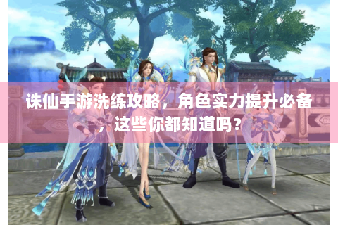 诛仙手游洗练攻略，角色实力提升必备，这些你都知道吗？