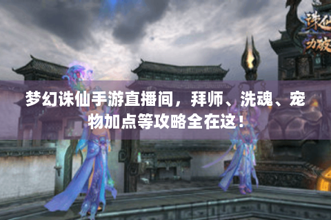 梦幻诛仙手游直播间，拜师、洗魂、宠物加点等攻略全在这！