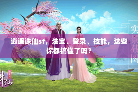 逍遥诛仙sf，法宝、登录、技能，这些你都搞懂了吗？